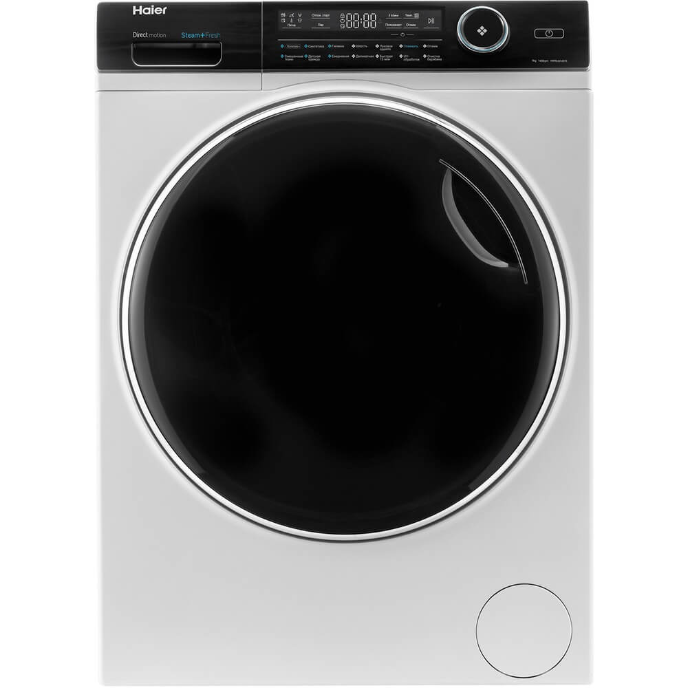 Изображение товара Стиральная машина Haier HW90-B14979 узкая с паром и защитой от протечек