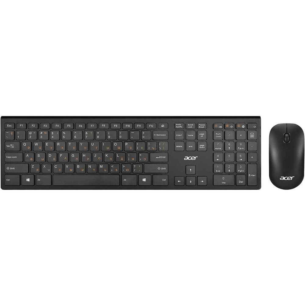 Изображение товара Комплект клавиатуры и мыши Acer OKR030 (ZL.KBDEE.005), чёрный Изображение товара Комплект клавиатуры и мыши Acer OKR030 (ZL.KBDEE.005), чёрный