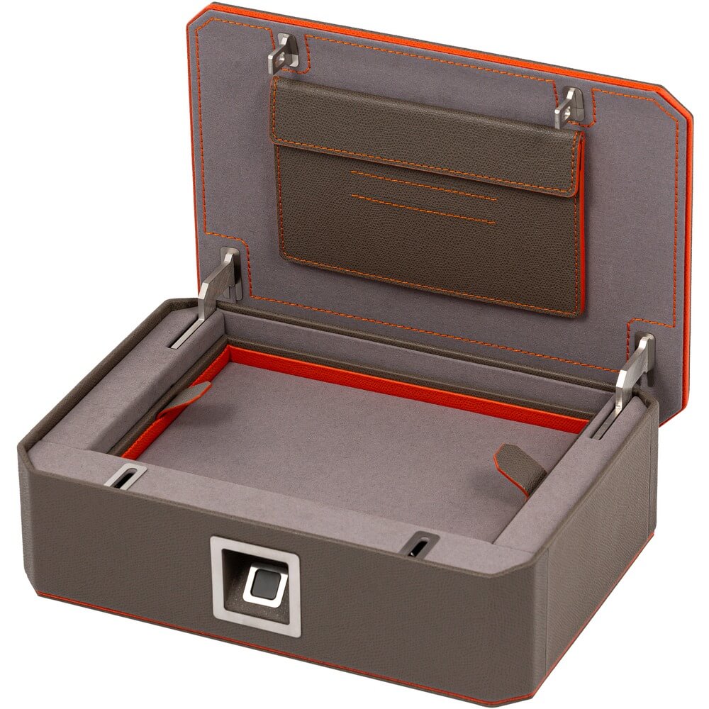 Изображение товара Система хранения BORK HOME HA810 с биометрическим замком натуральная кожа нержавеющая сталь