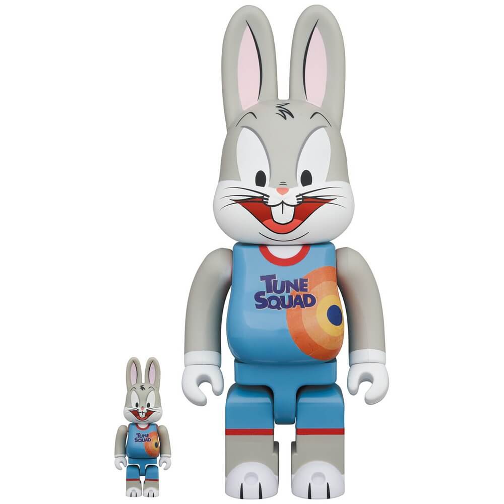 Bearbrick Medicom Toy Bugs Bunny Space Jam 400 and 100