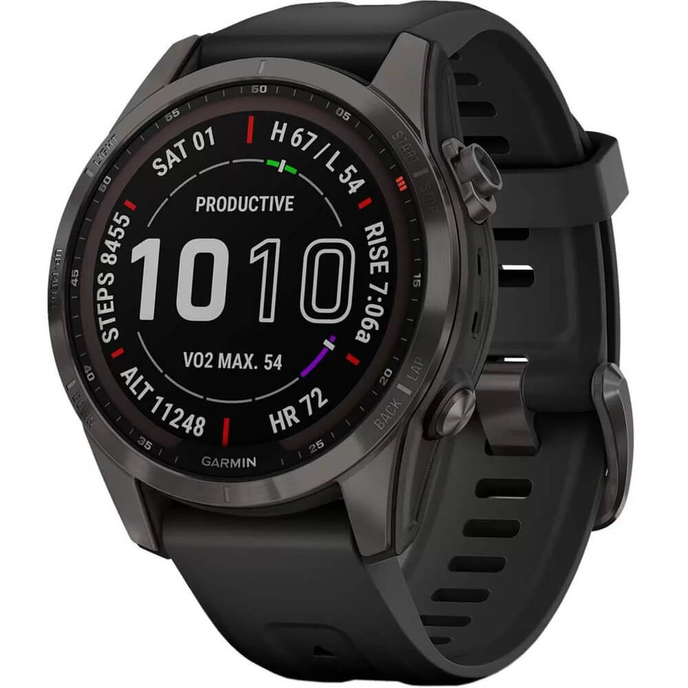 Купить Смарт-часы Garmin Fenix 7S Saphire Solar Carbon-Gray (010-02539 ...