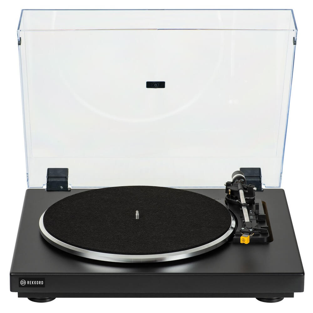 Изображение товара Проигрыватель виниловых пластинок REKKORD Audio F300 Black стильное устройство для музыки