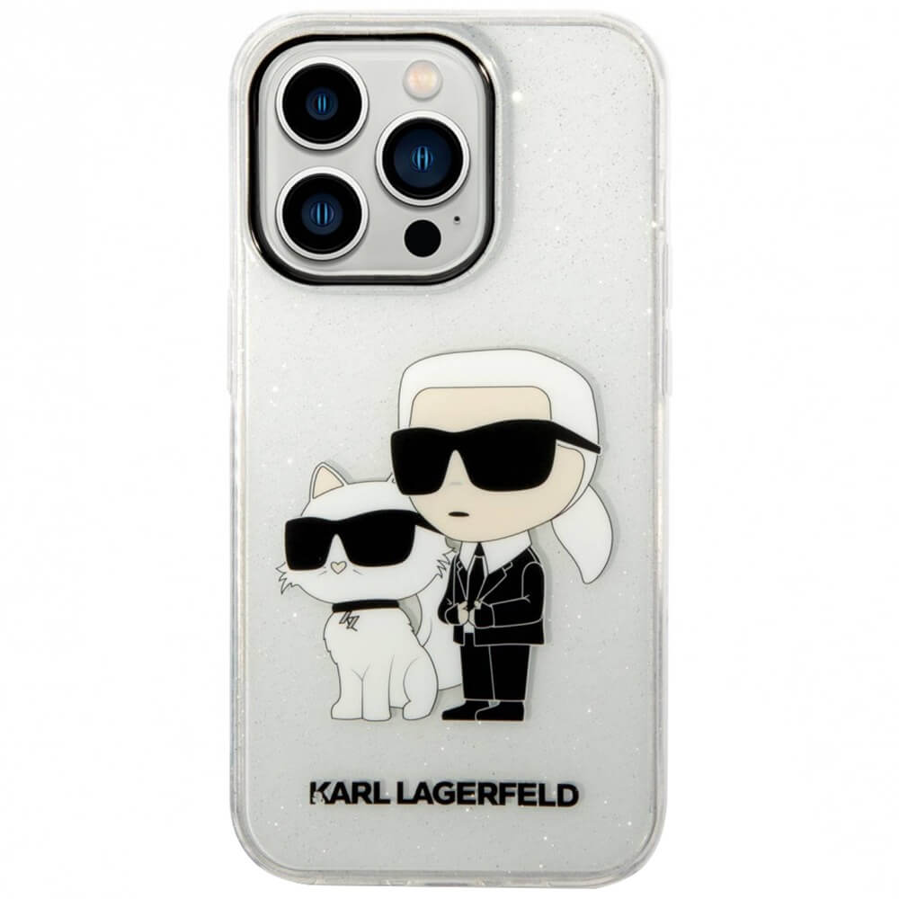 Чехол Karl Lagerfeld для iPhone 14 Pro, прозрачный (KLHCP14LHNKCTGT)