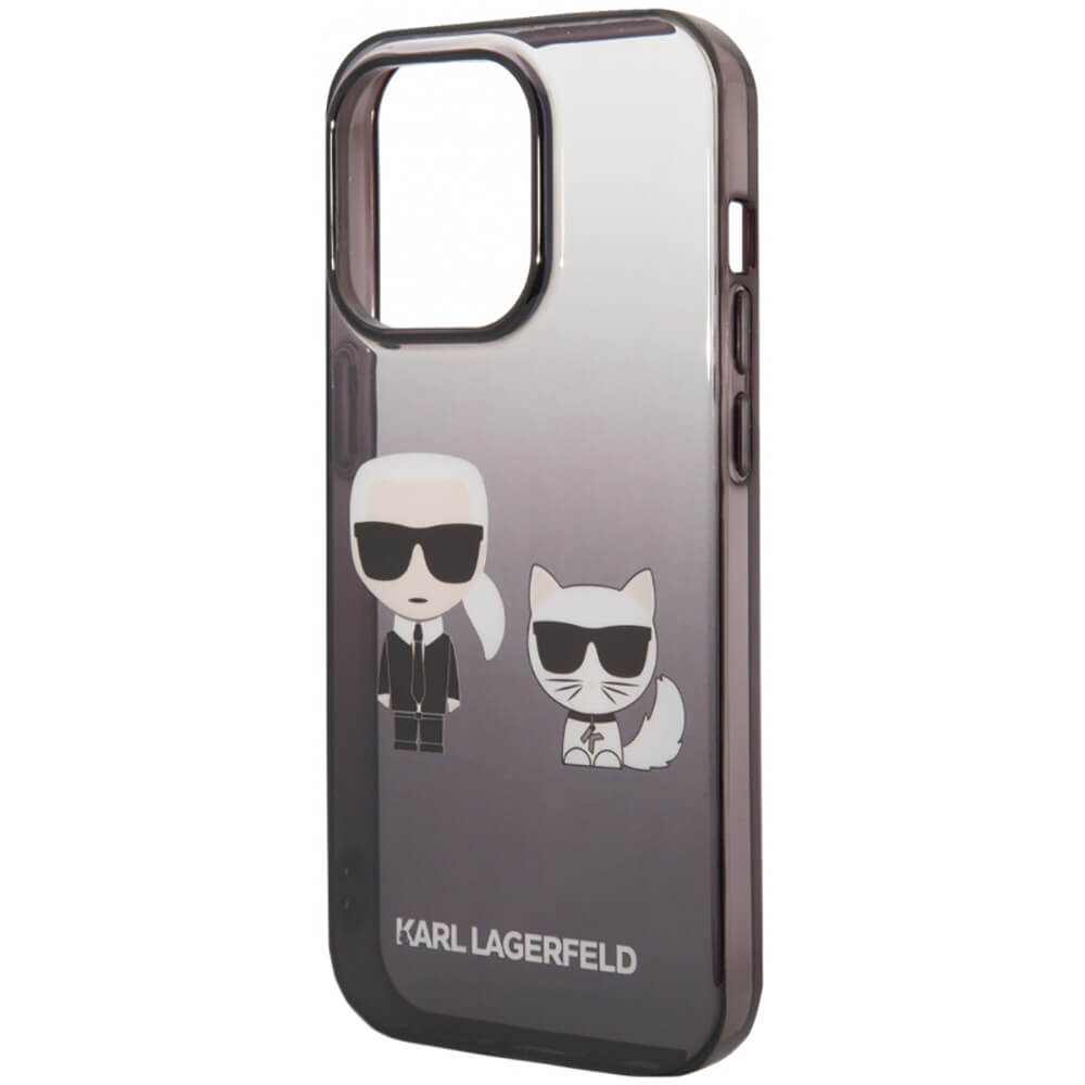 Чехол Karl Lagerfeld для iPhone 14 Pro, чёрный (KLHCP14LTGKCK)