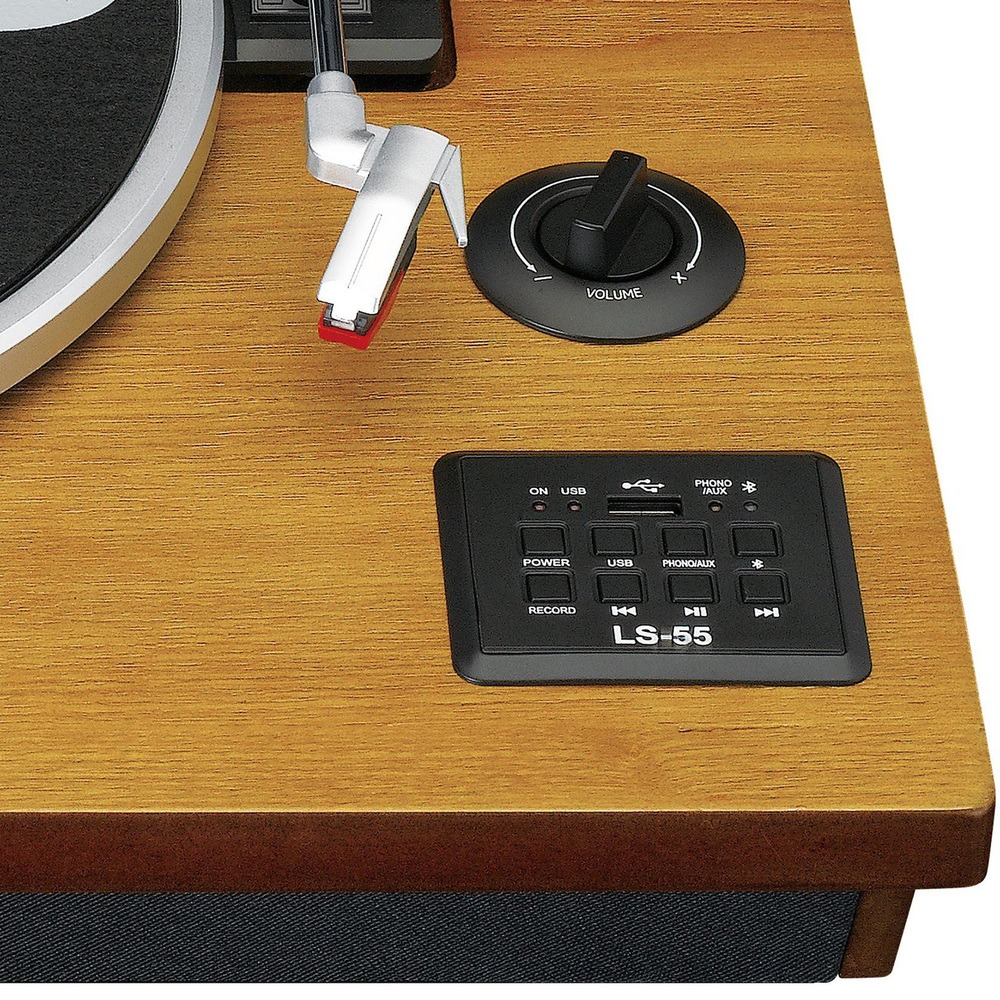 Купить Проигрыватель виниловых пластинок Lenco LS-55 Walnut в Москве