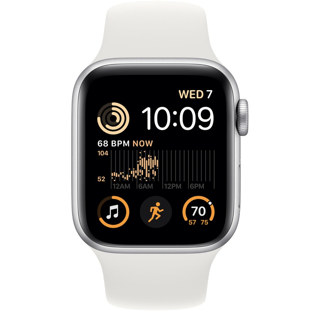 Купить Смарт-часы Apple Watch SE 40 мм 2022 серебристый, M/L спортивный ...