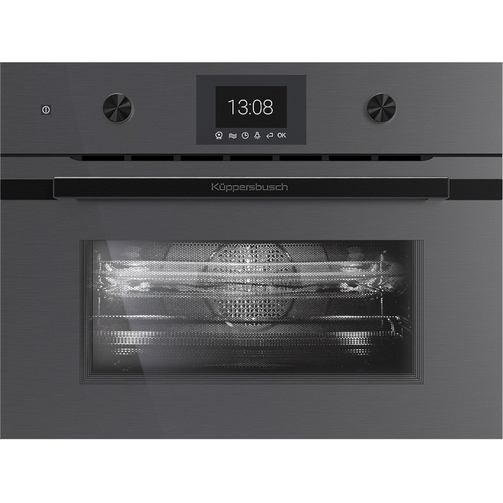 Изображение товара Духовой шкаф Kuppersbusch CBM 6350.0 GPH 6 Black Steel с функцией микроволн и большим набором режим