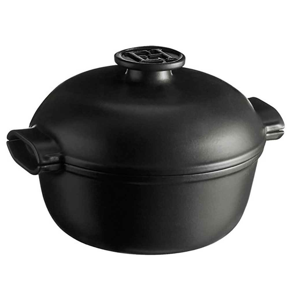 Изображение товара Кастрюля Emile Henry Delight 4л керамическая с крышкой для духовки и плиты бланк