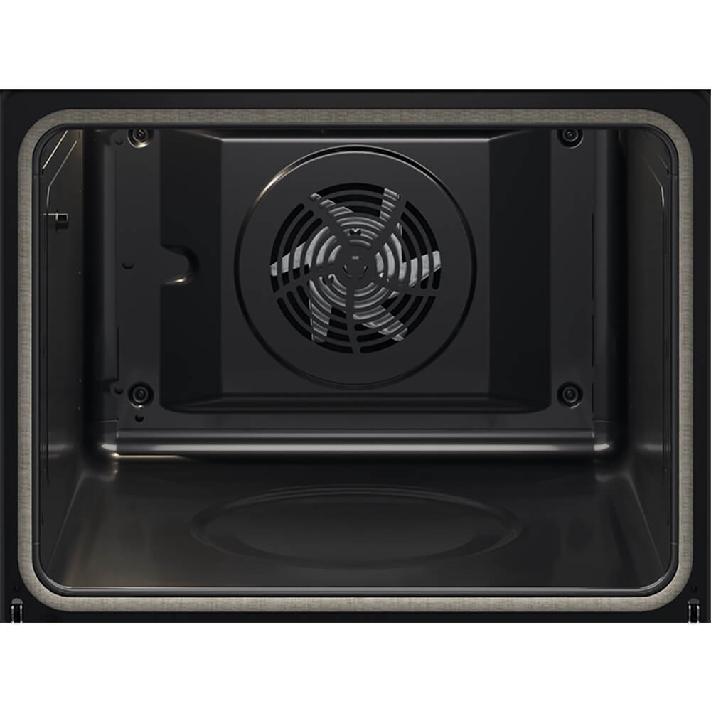 Встраиваемый электрический духовой шкаф electrolux intuit 600 pro с функцией пара steambake черный