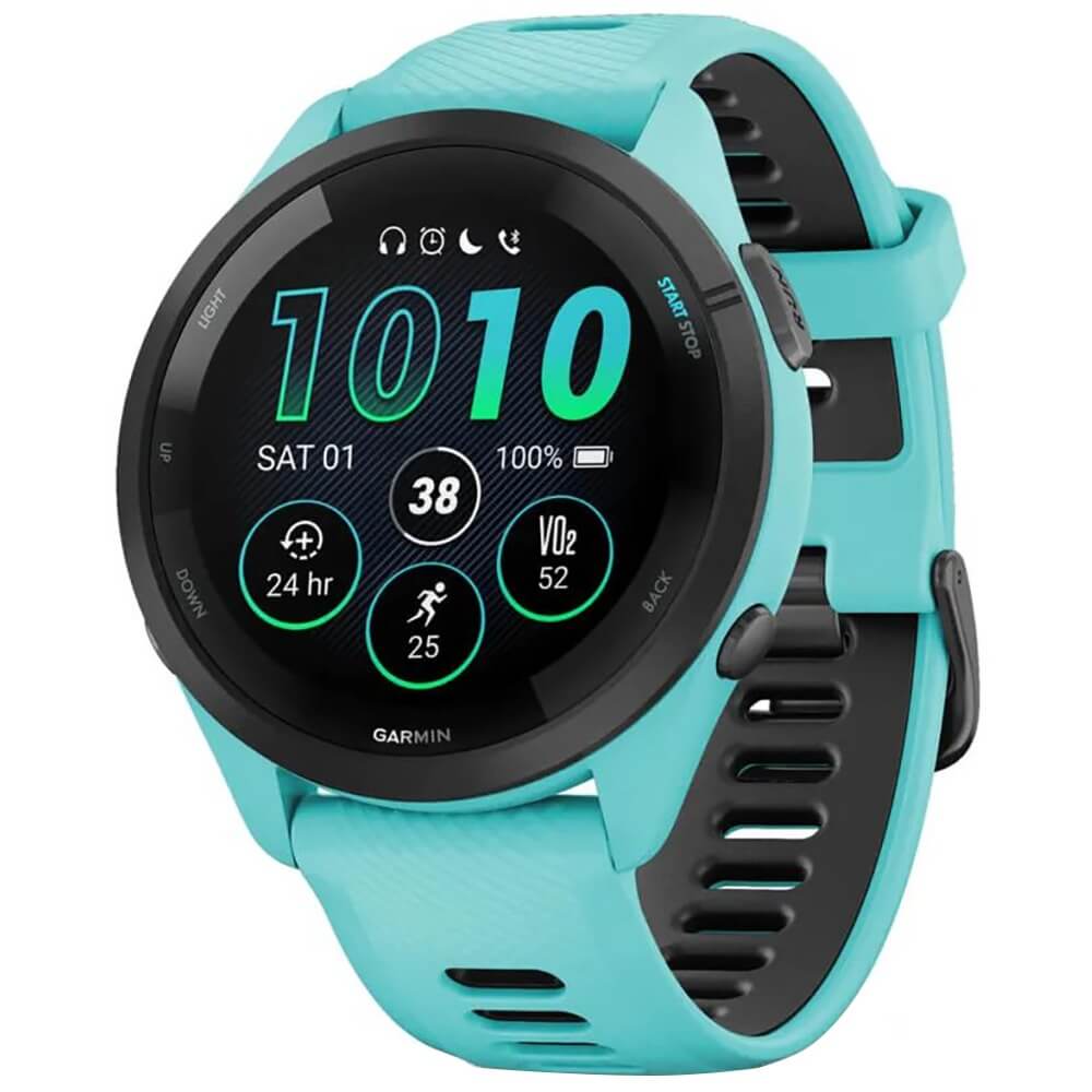 Смарт-часы Garmin Forerunner 265 Music Aqua (010-02810-12) - описание  товара | Технопарк