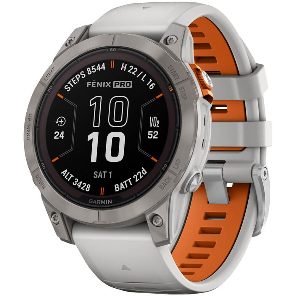 Смарт-часы Garmin Fenix 7X Pro Sapphire Solar Titanium/Fog Gray  (010-02778-15)