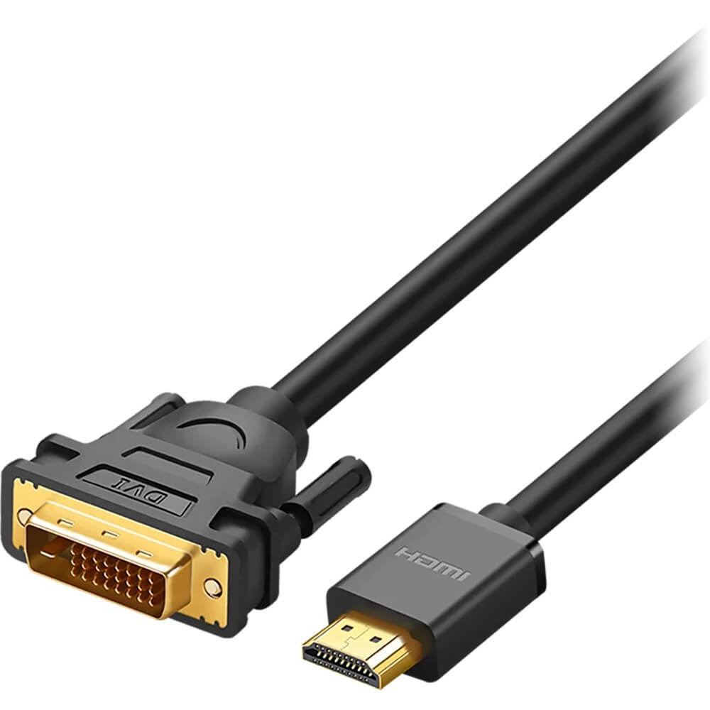 Изображение товара Кабель HDMI-DVI Ugreen 10136, 3 м, черный, для цифровых устройств