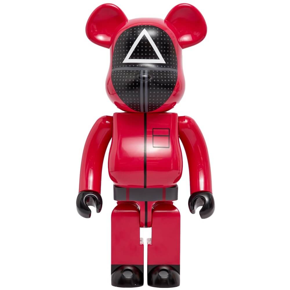 Изображение товара Фигура Bearbrick Medicom Toy Squid Game Soldier 1000% - коллекционная ромбоёвидность