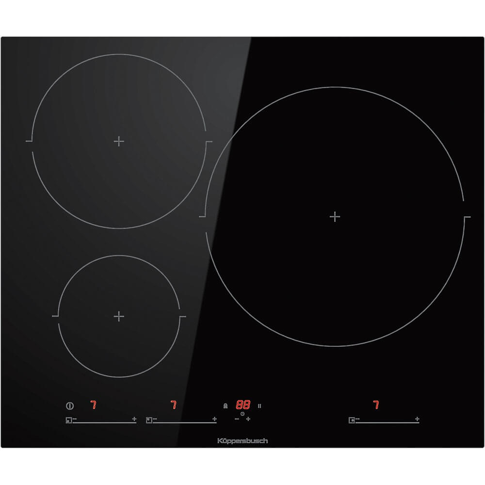 Изображение товара Варочная поверхность Kuppersbusch KI 6343.0 SR индукционная 3 конфорки 60 см автоматическая