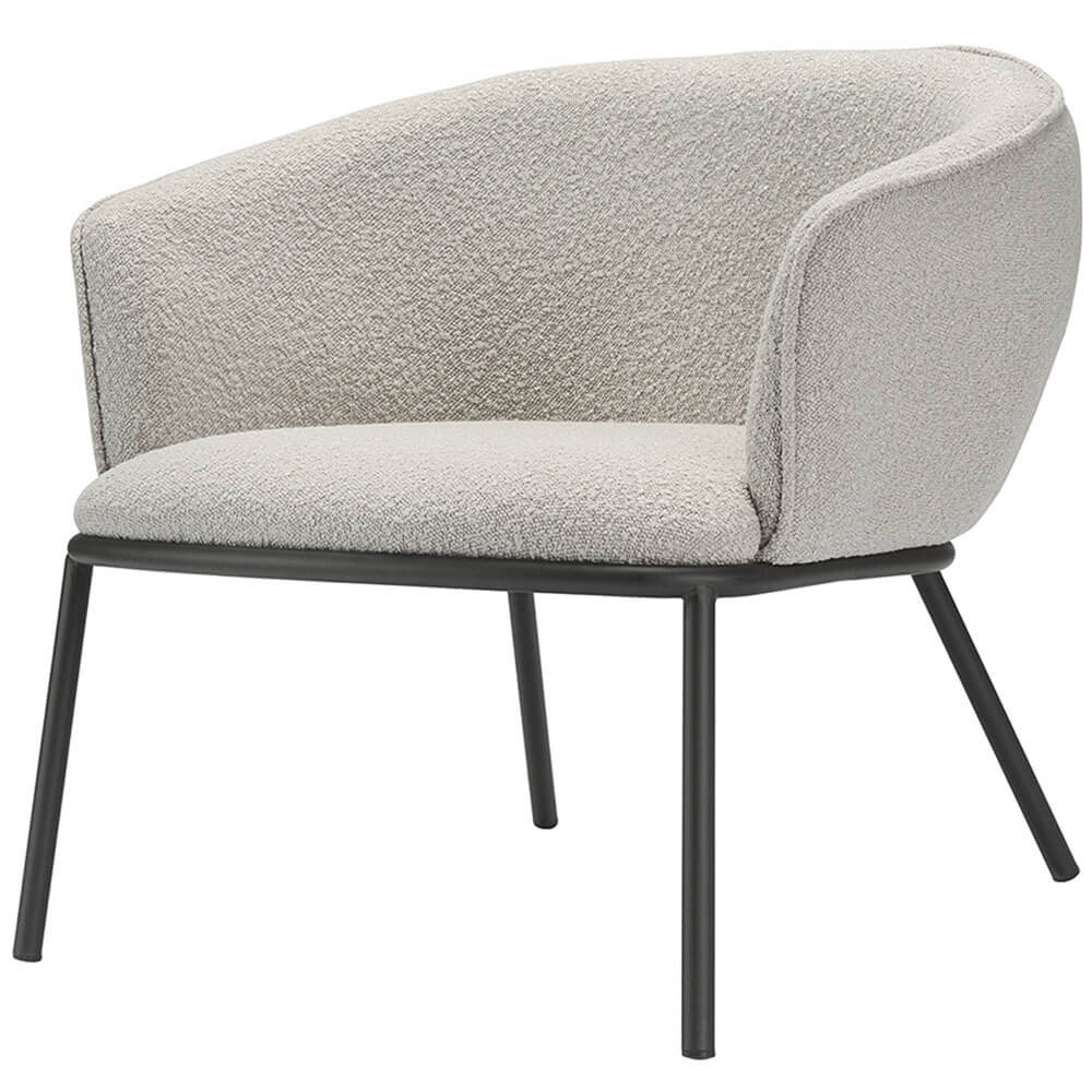 Изображение товара Кресло Bergenson Bjorn Paal серое с металлокаркасом и мягким сиденьем