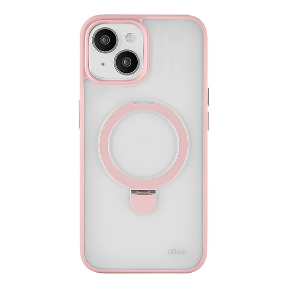 Чехол uBear Clip Mag Case для iPhone 15 MagSafe розовый