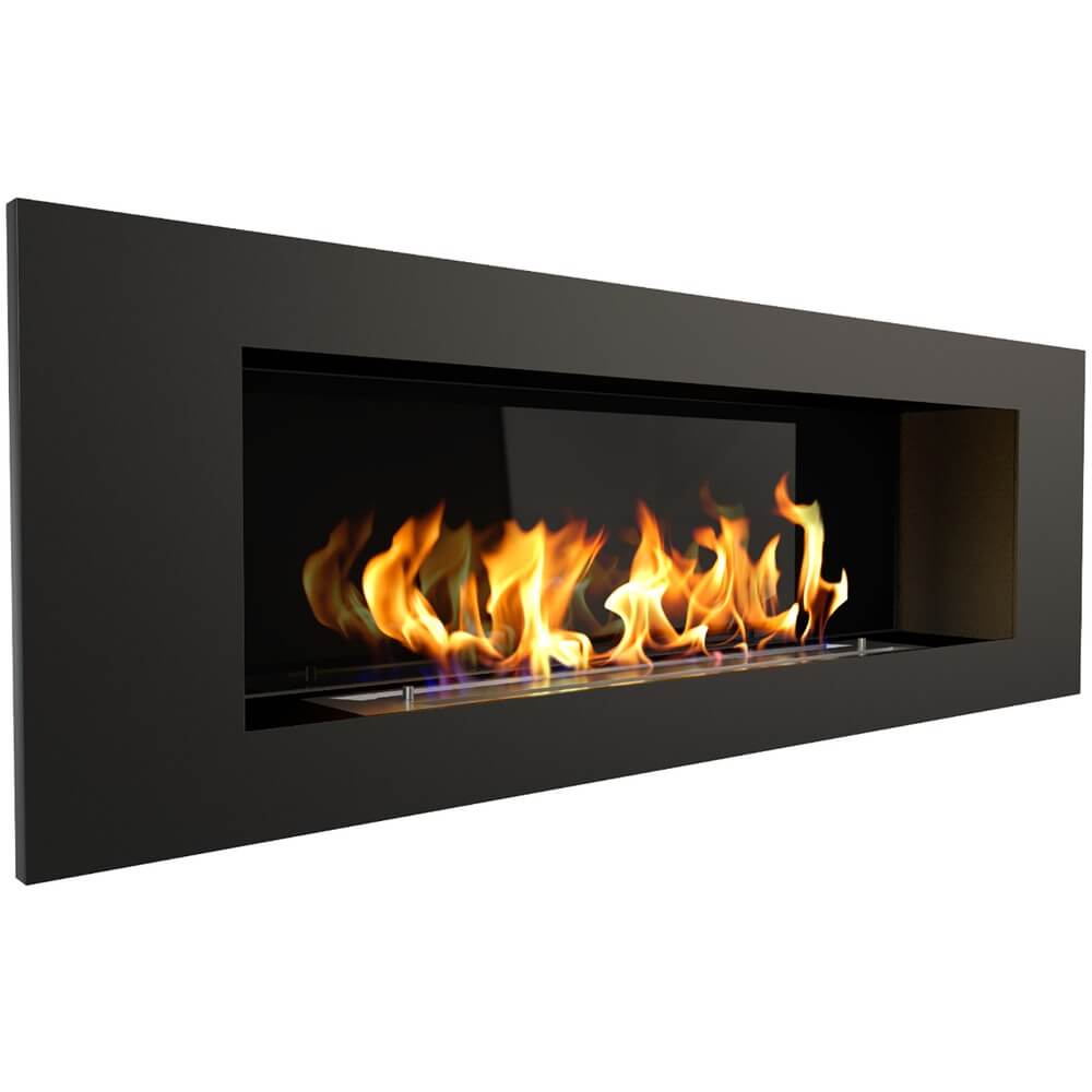 Изображение товара Биокамин ZeFire Elliot 1200 черный со стемалитом навесной экологичный