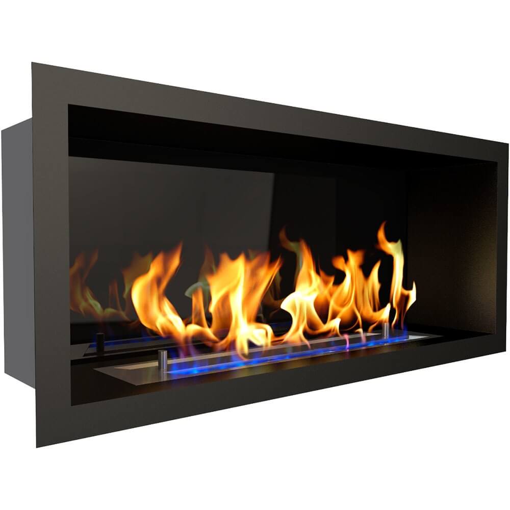 Изображение товара Камин ZeFire Flagman 700 встраиваемый биокамин чёрный со стемалитом