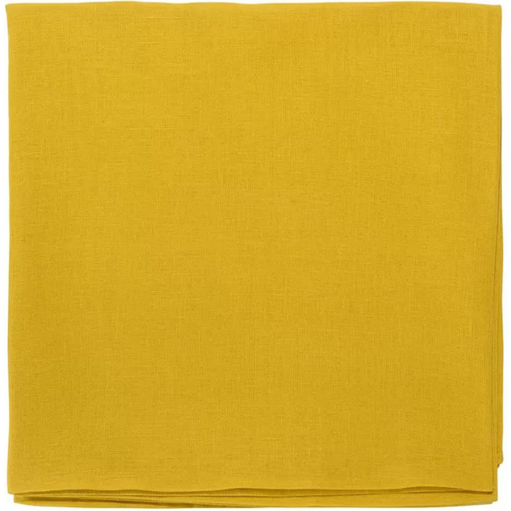 Изображение товара Скатерть Tkano TK22-TC0007 из льна 150x250 см желтая коллекция Essential