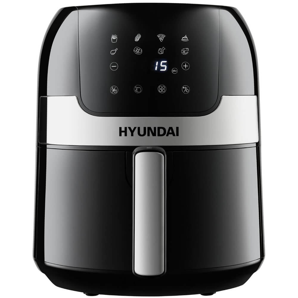Hyundai Аэрогриль HYF-2057, черный и серебристый
