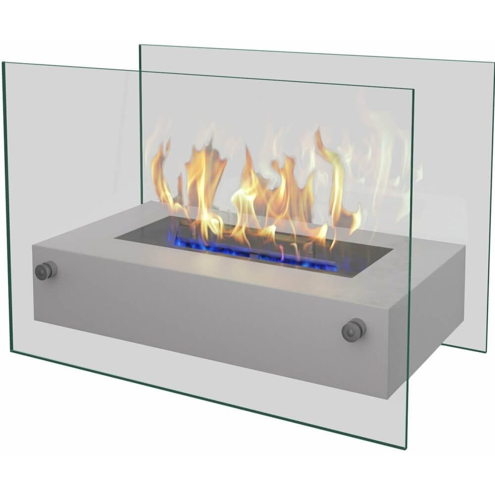 Изображение товара Биокамин ZeFire Iceberg белый настольный с биотопливом 0.8 л