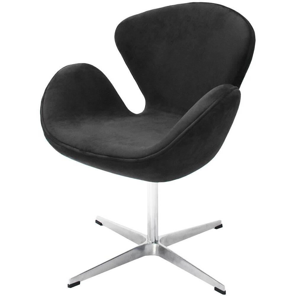 Изображение товара Стильное кресло Bradex Home Swan Chair FR 0650 с искусственной замшей