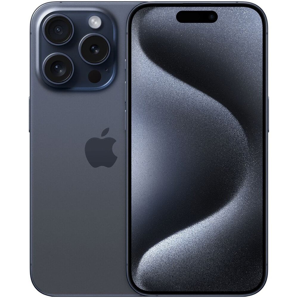 Смартфон Apple iPhone 15 Pro 256 ГБ титановый синий