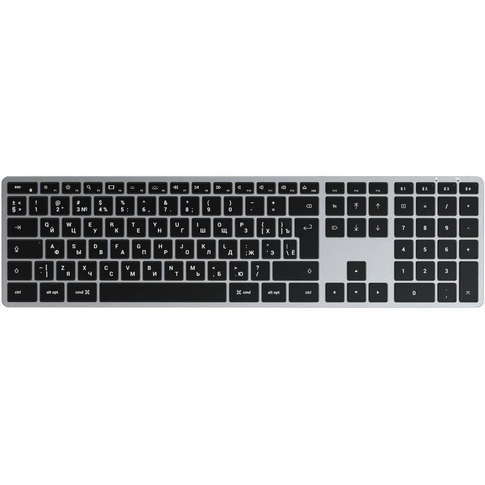 Изображение товара Клавиатура Satechi Slim X3 серый космос для Apple с подсветкой