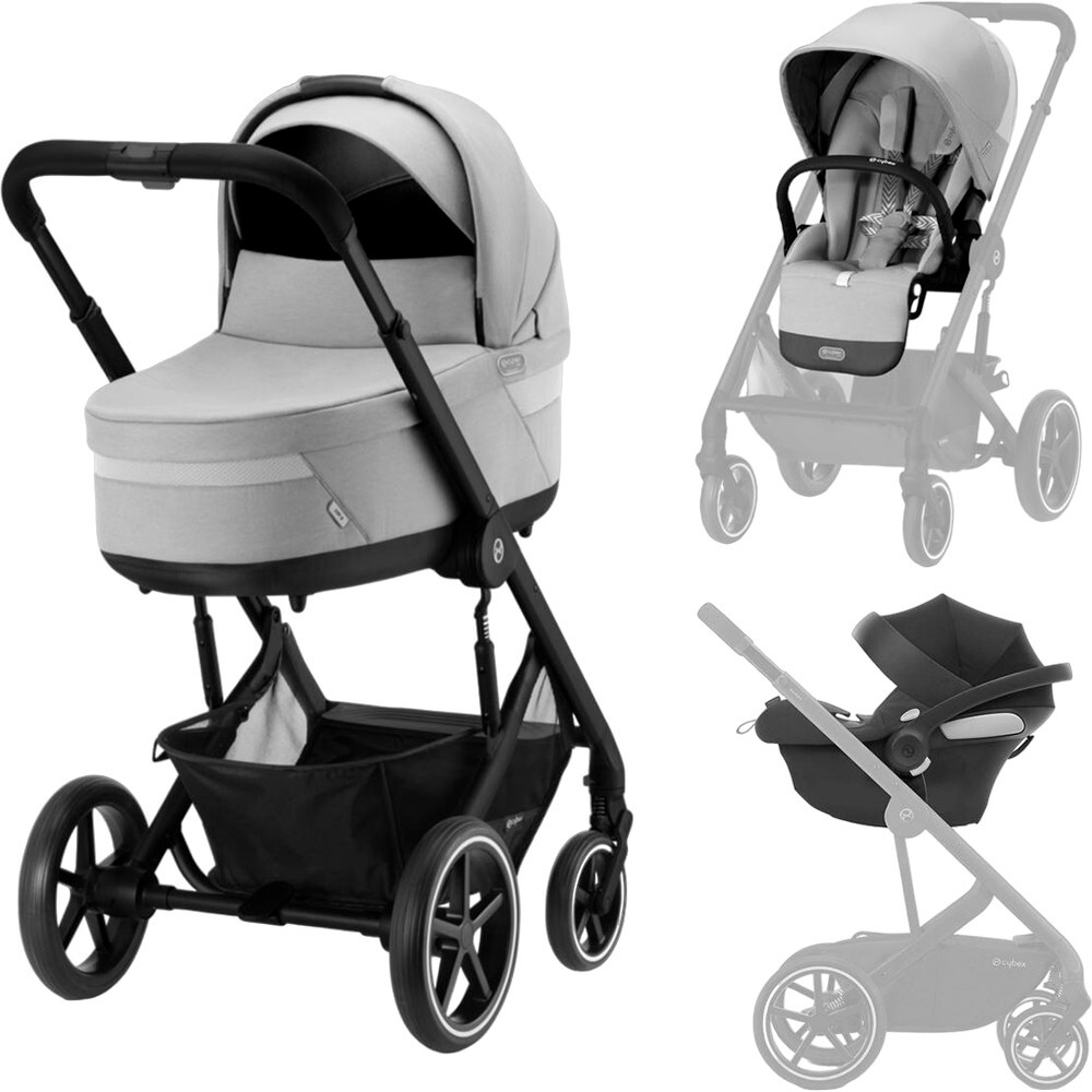 Коляска 3 в 1 Cybex 522005179 Balios S Lux BLK Lava Grey