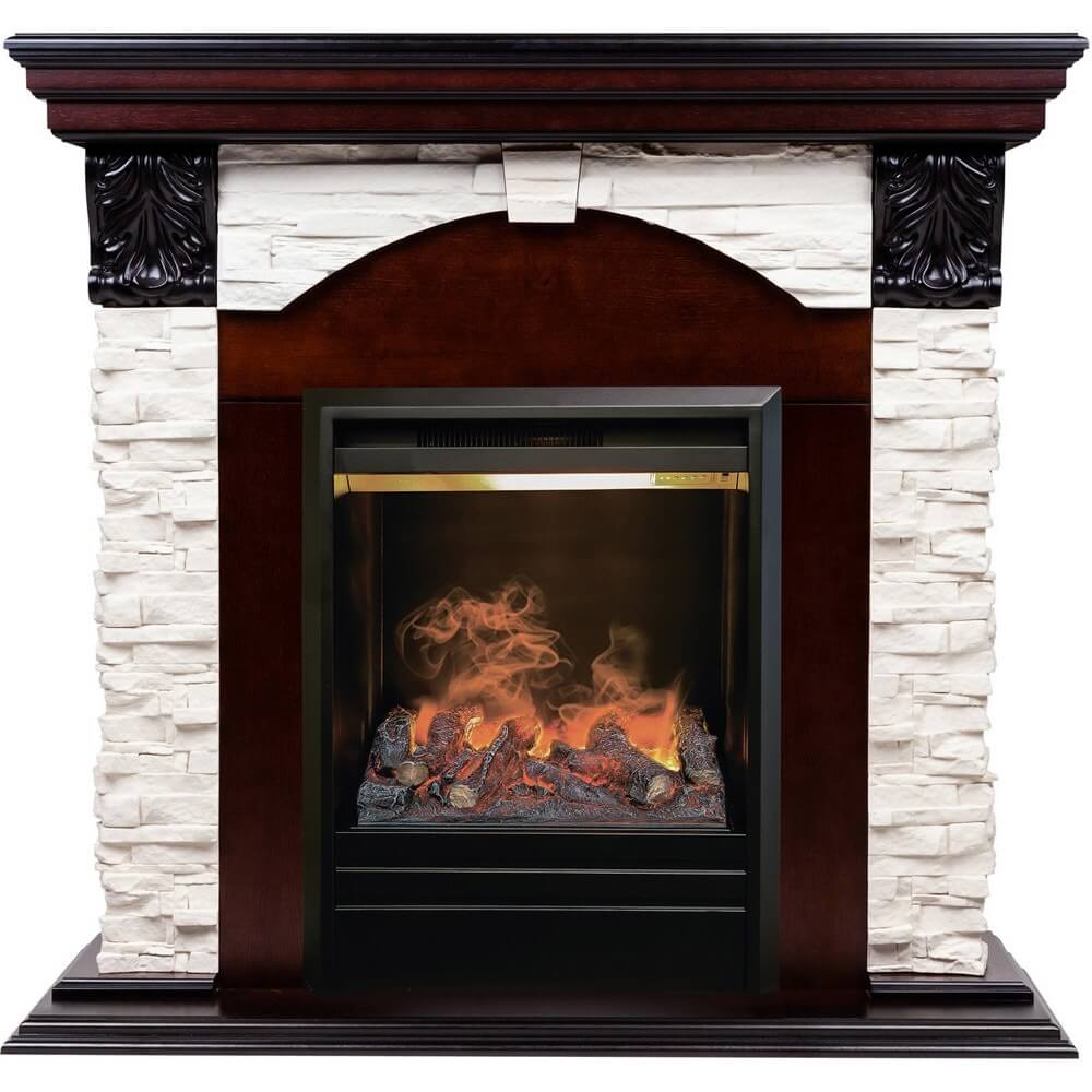 Изображение товара Электрокамин RealFlame Dublin LUX STD/EUG AO с эффектом 3D, управление, увлажнитель