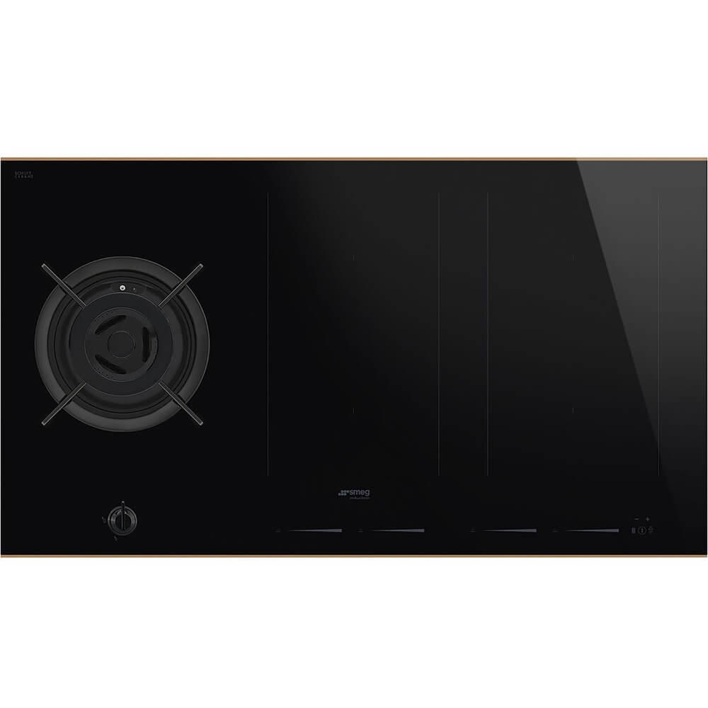 Изображение товара Варочная поверхность Smeg PM6954R Dolce Stil Novo черная стеклокерамика