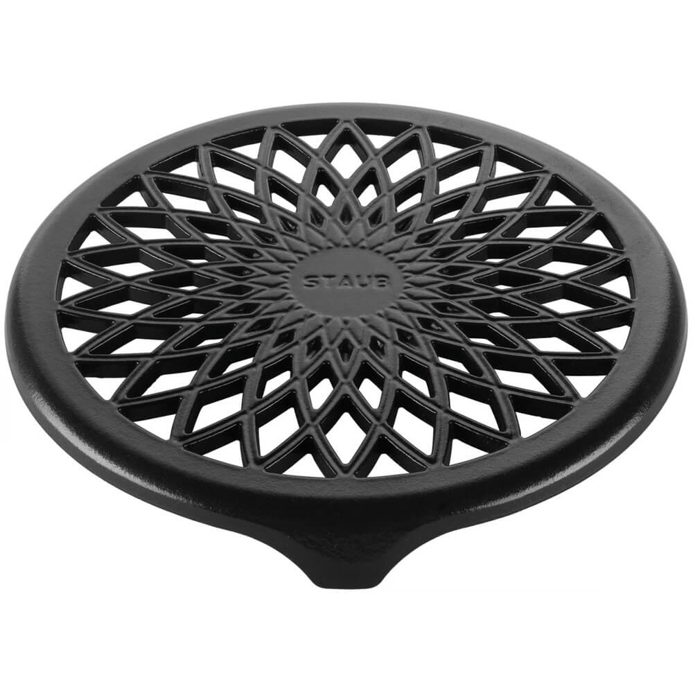 Изображение товара Подставка под горячее Staub 16022323 из чугуна 23x23x3 см чёрная