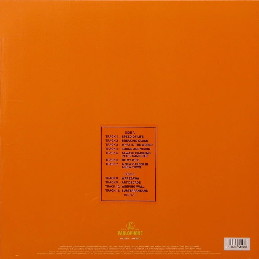 David Bowie / Low (45th Anniversary Edition Orange Vinyl) - купить в ...