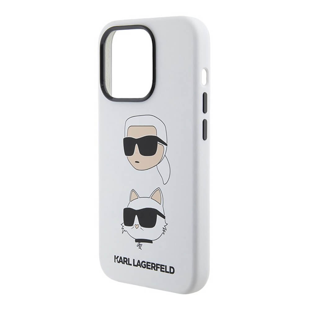 Купить Чехол Karl Lagerfeld для iPhone 15 Pro Max Choupette heads Hard  белый в Москве