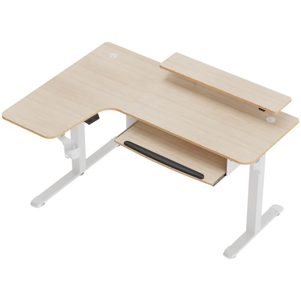 Изображение товара Компьютерный стол Eureka ERK-EHD-L60L-MW с электроподъемом и RGB подсветкой