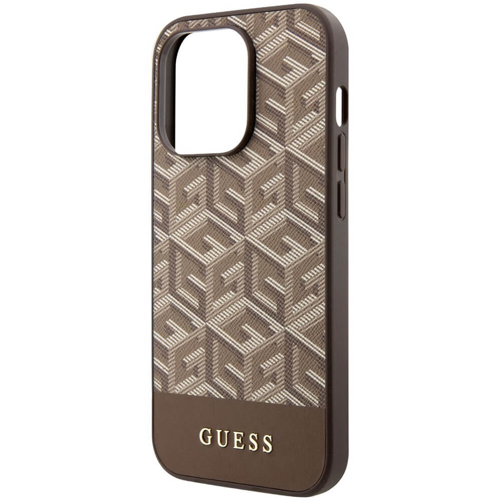 Купить Чехол Guess для iPhone 15 Pro Max G Cube Hard MagSafe коричневый в  Калуге