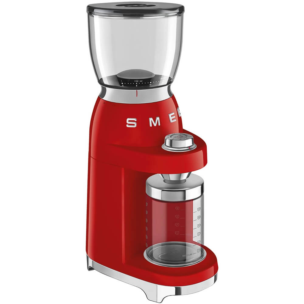 Изображение товара Кофемолка Smeg CGF11RDEU с жерновами и 30 степенями помола