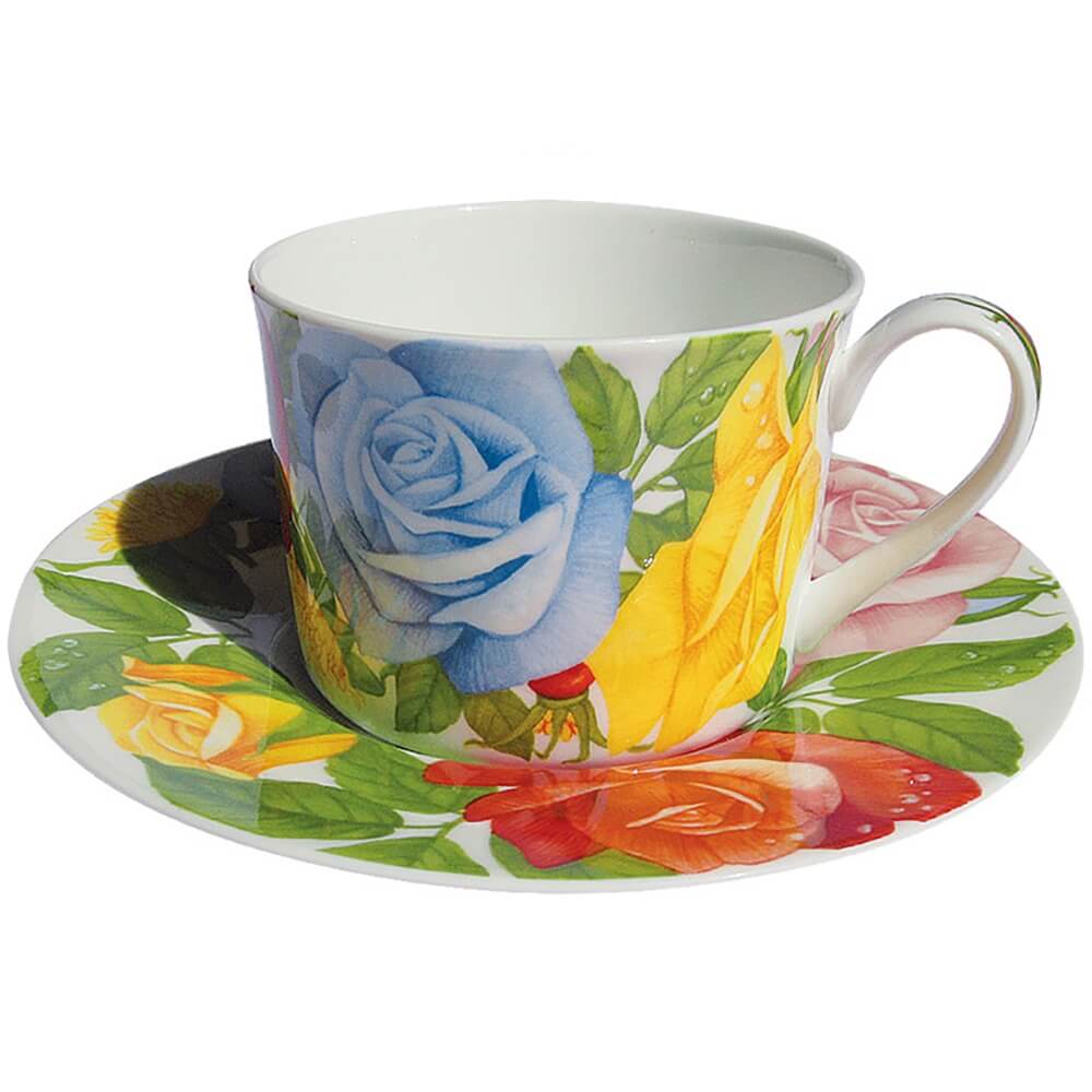 Изображение товара Чайная пара Taitu Romantica 2-12 из костяного фарфора, 230 мл, набор 2 шт.