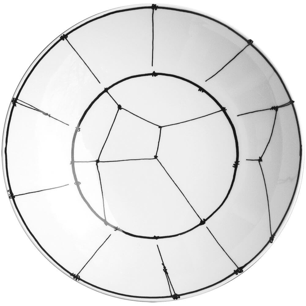 Изображение товара Тарелка суповая Taitu Ferri 2-55 из костяного фарфора 20.5 см белая