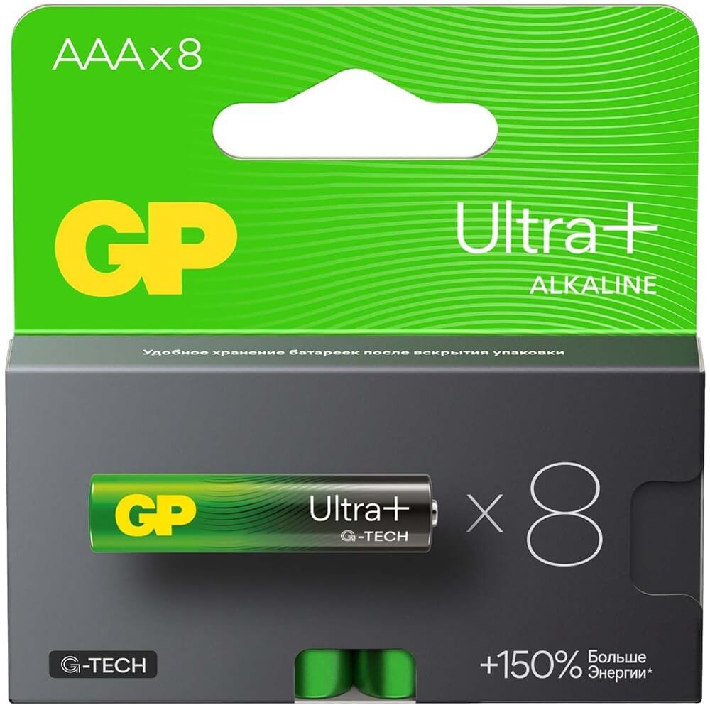 Технические Характеристики Батарейка GP Ultra Plus Alkaline 24AUPA21-2CRB8  (8 шт) | Брянск