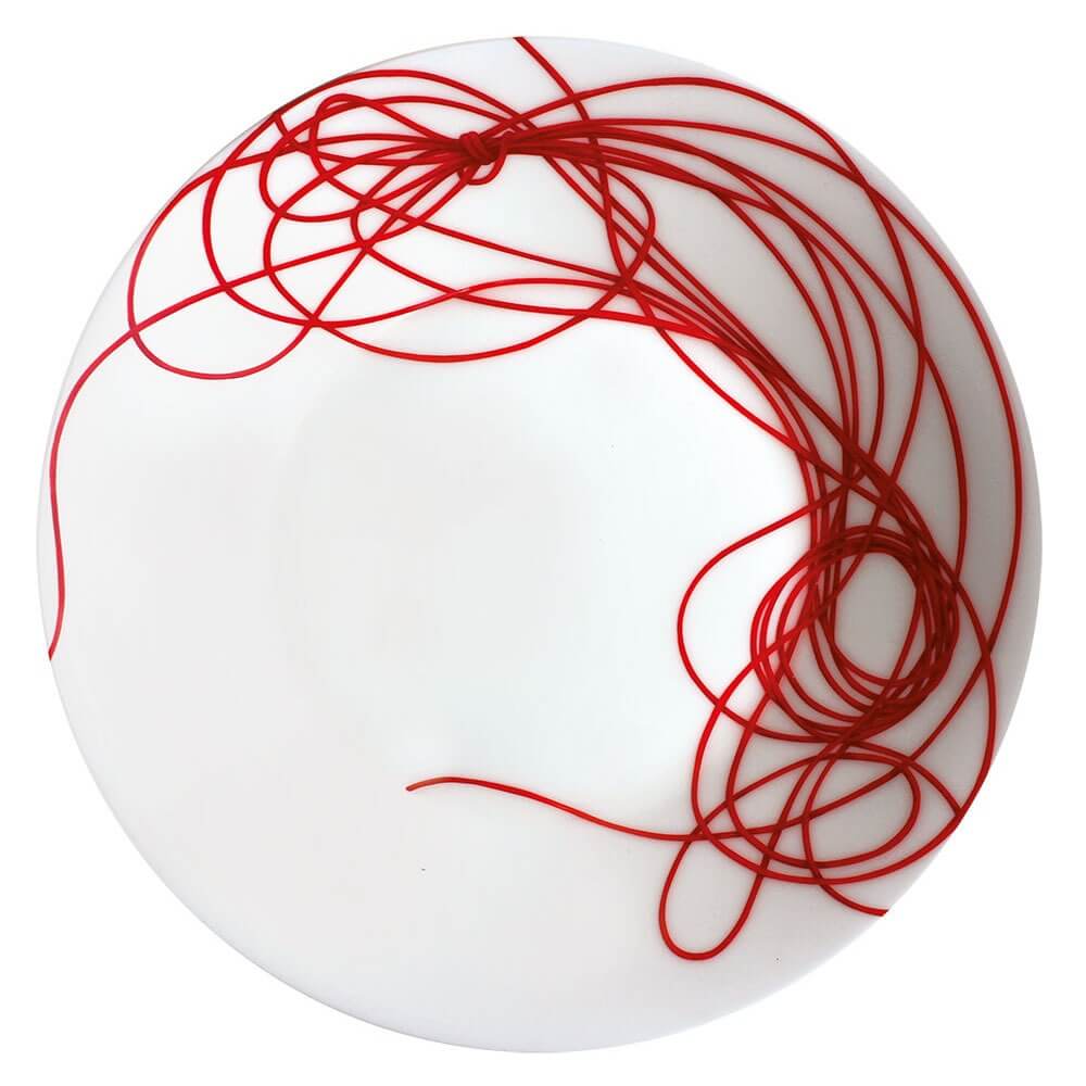 Изображение товара Тарелка Taitu Fil Rouge Nodi 5-45 24 см фарфор белая