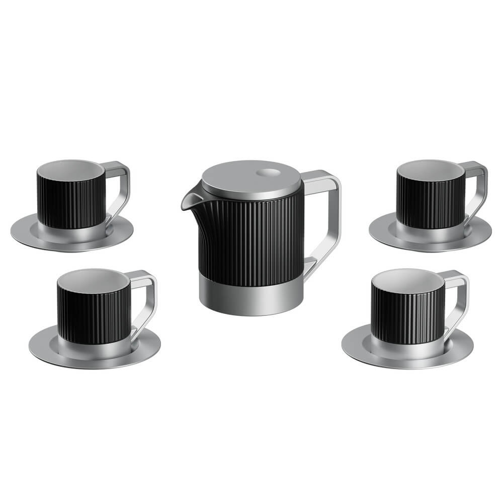 Изображение товара Чайный набор B░░░ HOME HK804 bk из костяного фарфора с термоизоляцией