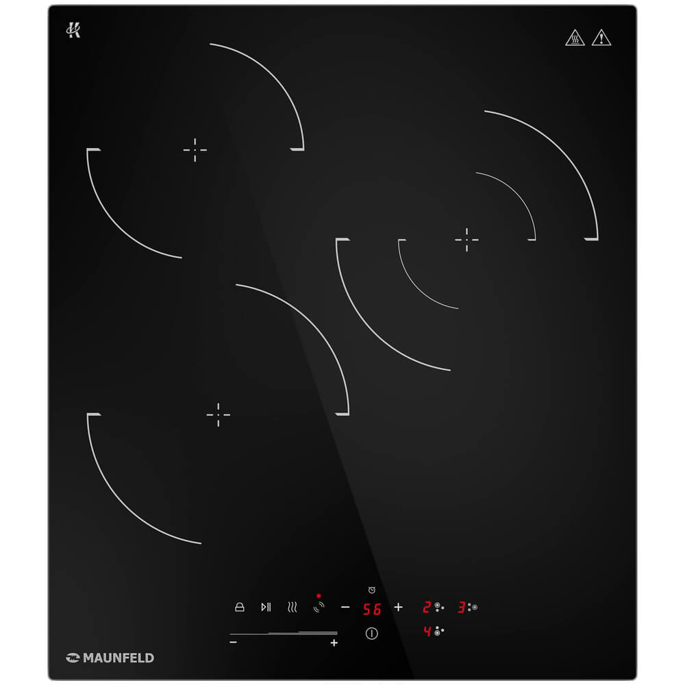 Изображение товара Варочная поверхность Maunfeld CVCE453SDBK электрическая стеклокерамика Hi-Light
