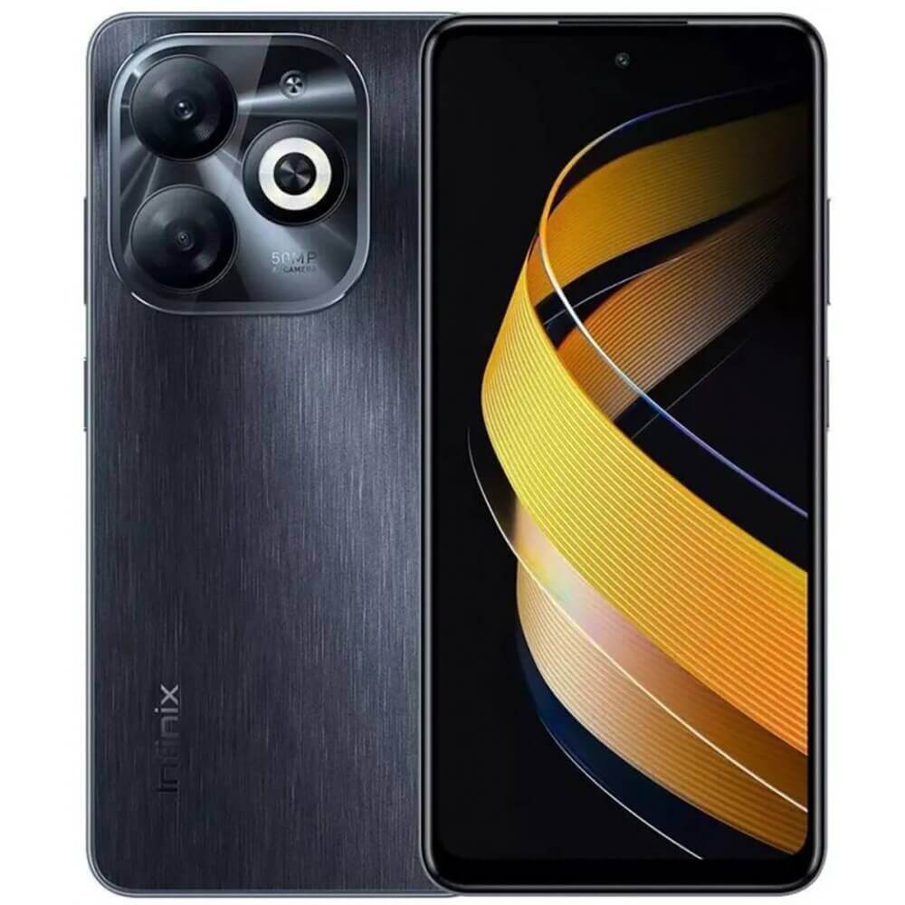 Купить Смартфон Infinix Smart 8 Pro 128 ГБ чёрный в Омске