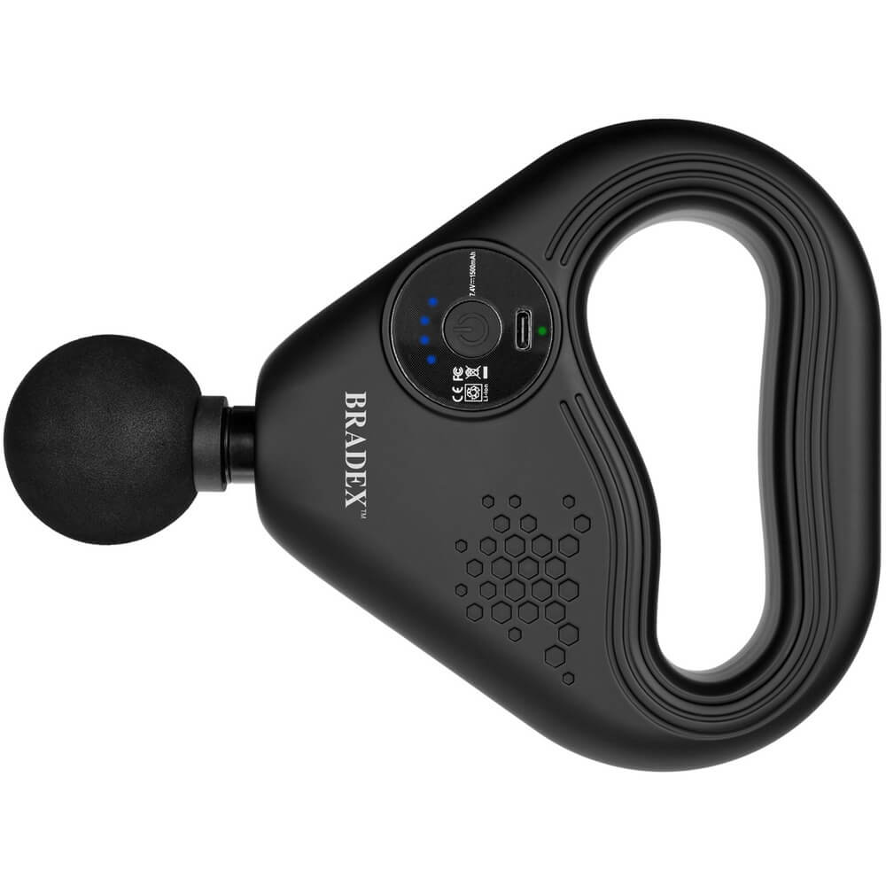 Изображение товара Перкуссионный массажёр Bradex KZ 1426 для всего тела, аккумуляторный, чёрный