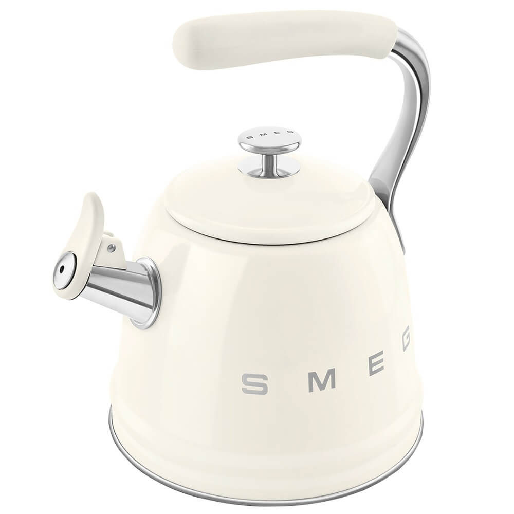 Чайник для плиты SMEG CKLW2001CR со свистком кремовый