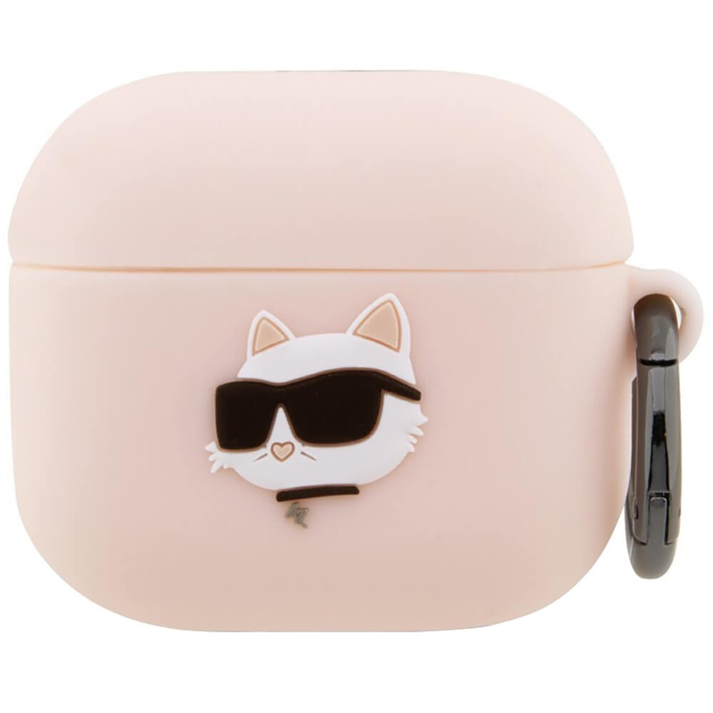 Изображение товара Стильный розовый силиконовый чехол Karl Lagerfeld KLA3RUNCHP для AirPods 3