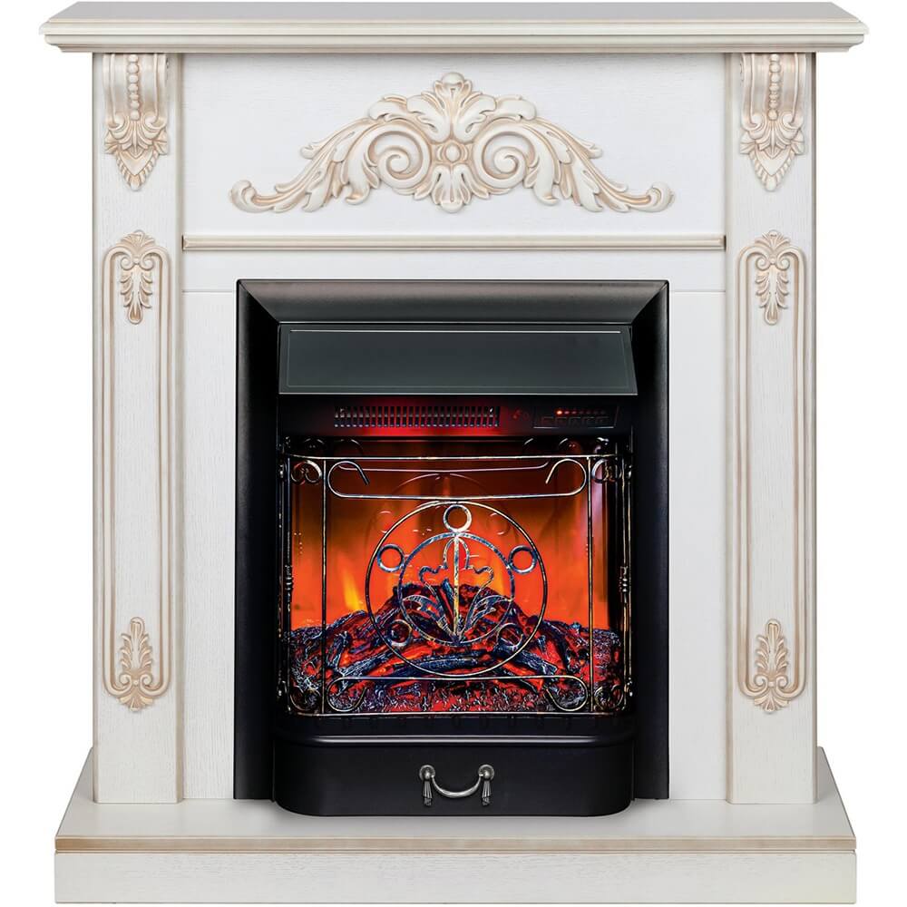 Изображение товара Электрокамин RealFlame Anita STD EUG WT Majestic BL напольный классический