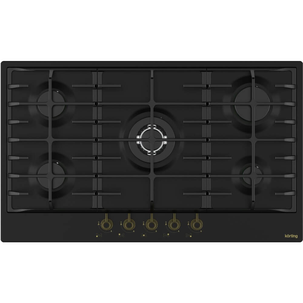 Изображение товара Газовая варочная поверхность Korting HG 945 CTRN с 5 конфорками и WOK