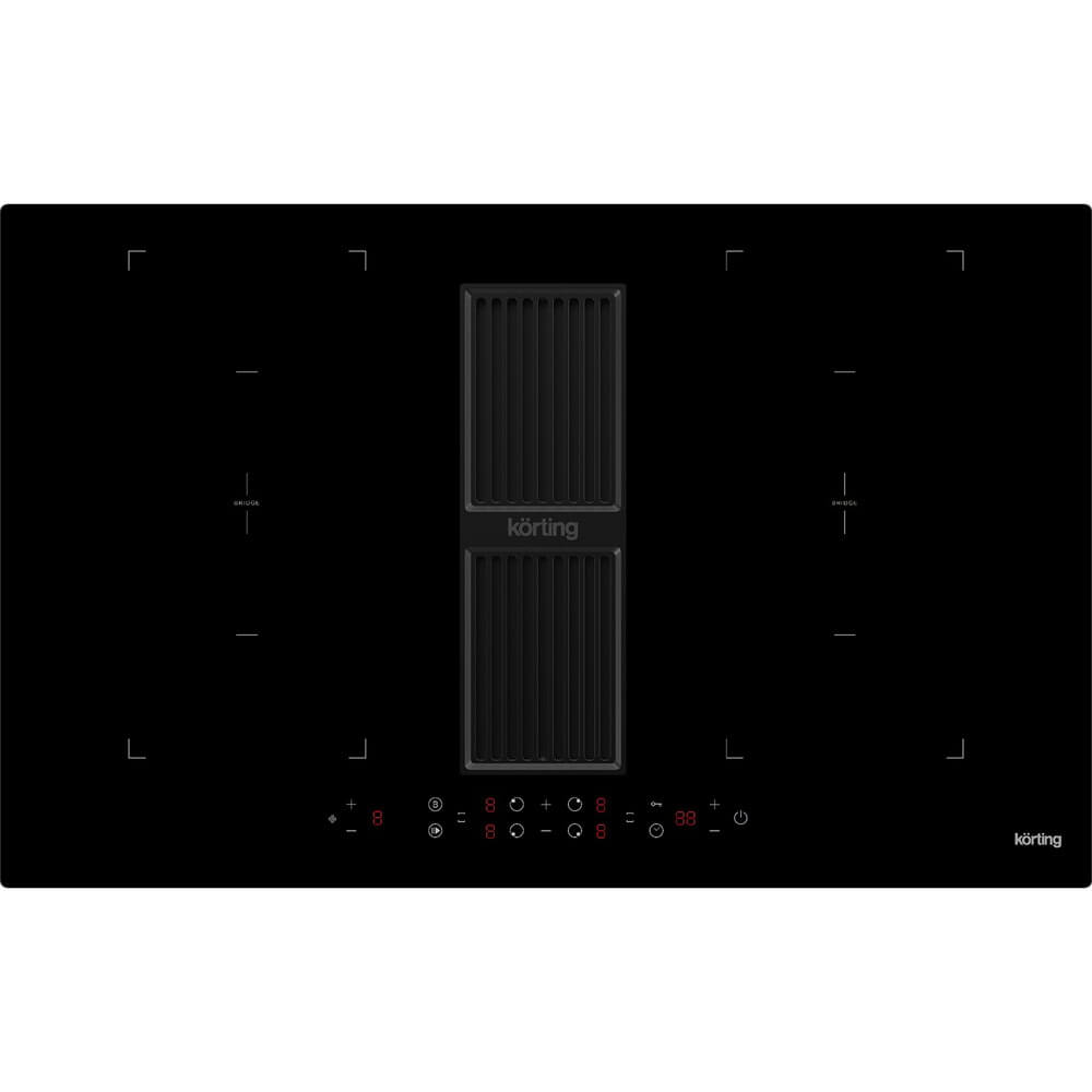 Изображение товара Варочная поверхность Korting HIBH 84980 NB индукционная с вытяжкой безопасное управление